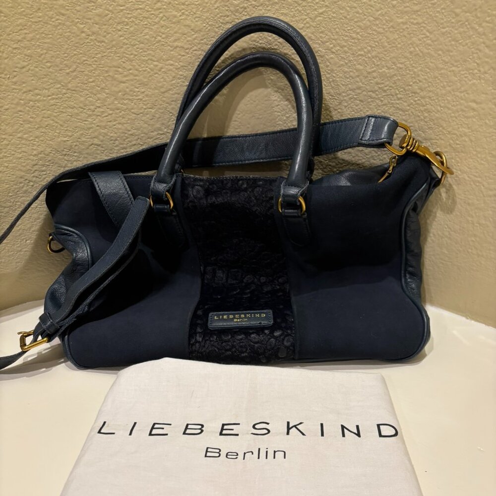 👜Liebeskind Berlin Esther Satchel Soft Leather Shoulder Bag Purse - Picture 4 of 16